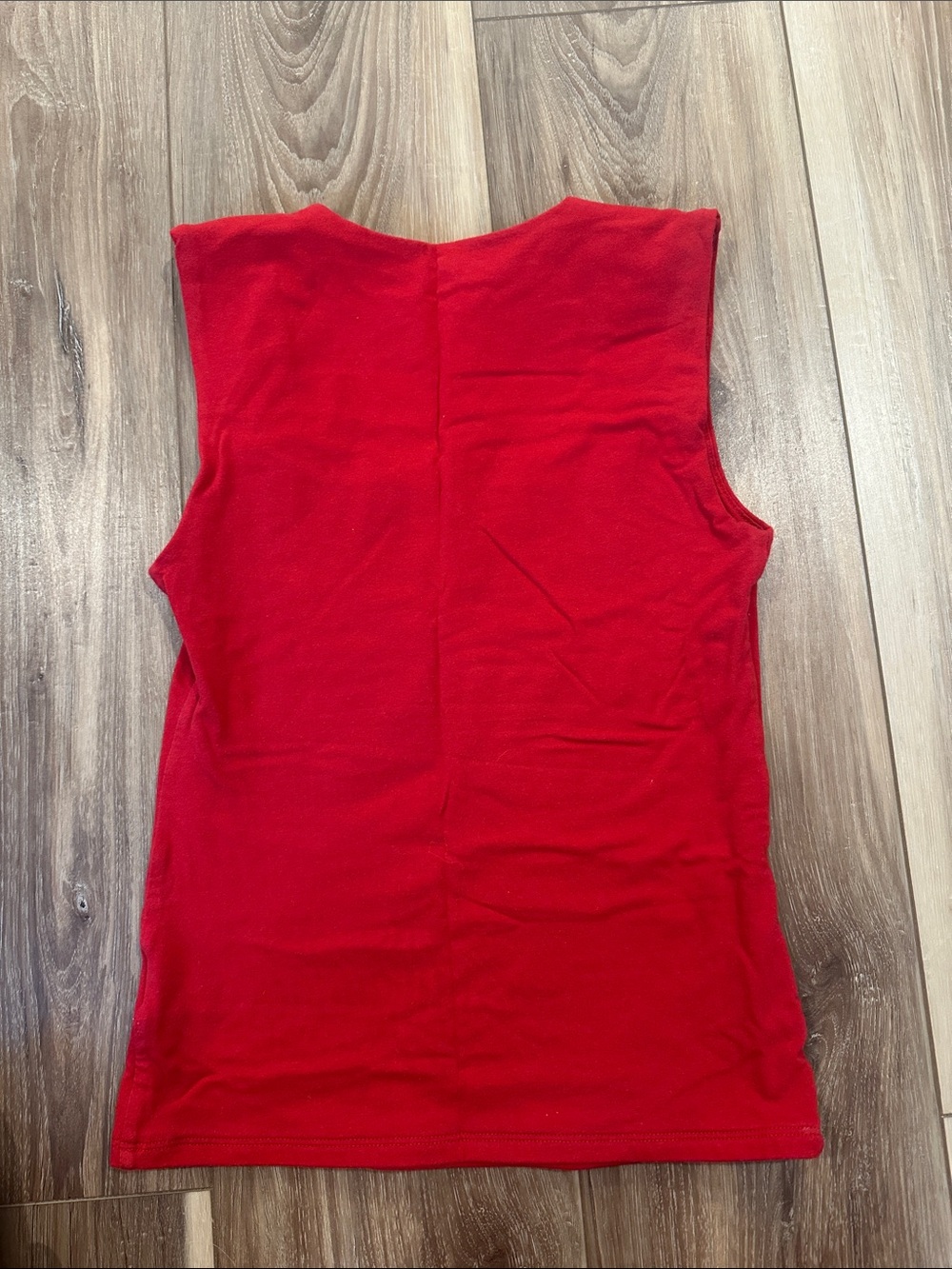 GAP Red Scoop Neck Ribbed Tank - Picture 2 of 2